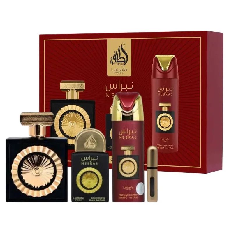 Set Lattafa Nebras Unisex 4 Pz EDP 100 ml Original