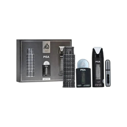 Set Lattafa Pisa 4 Pz EDP 100 ml Original Hombre