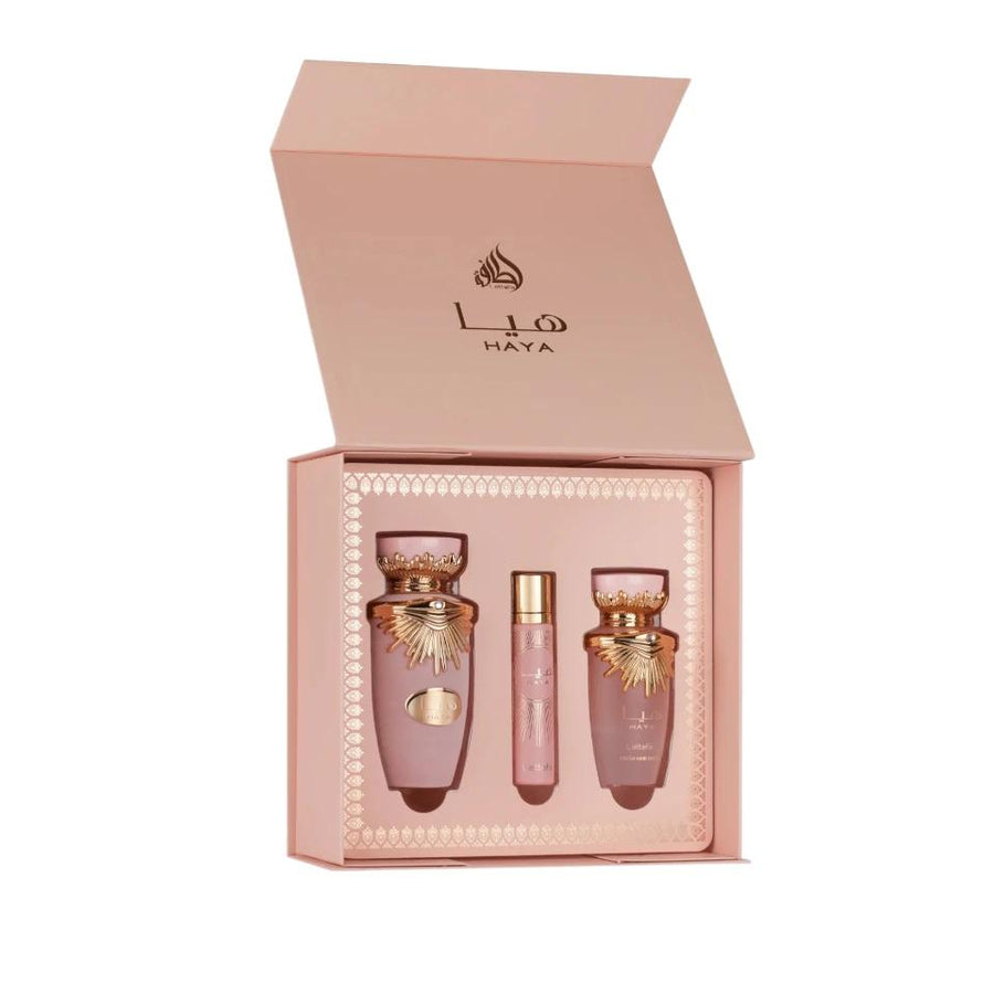 Lattafa Haya Set De Regalo 3 Piezas