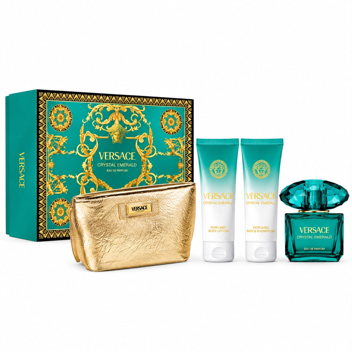 Estuche Versace Crystal Emerald 4 Pz