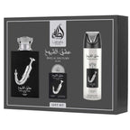 Set Lattafa Ishq Al Shuyukh Silver 4 Pz EDP 100 ml Original