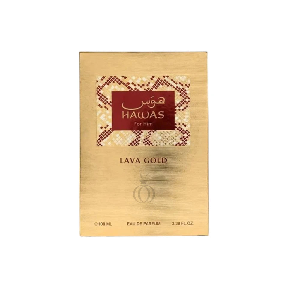 Rasasi Hawas Lava Gold EDP 100ml – Perfume Original – Hombre