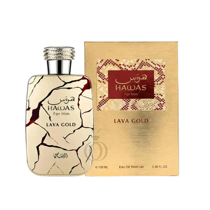 Rasasi Hawas Lava Gold EDP 100ml – Perfume Original – Hombre