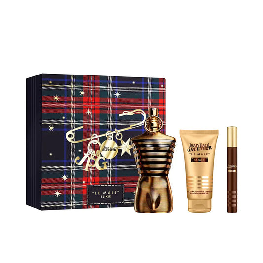 Jean Paul Gaultier Le Male Elixir Parfum Set De Regalo 3Pz