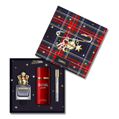 Jean Paul Gaultier Scandal Pour Homme Edt Set De Regalo 3 Pz