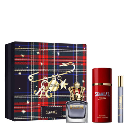 Jean Paul Gaultier Scandal Pour Homme Edt Set De Regalo 3 Pz