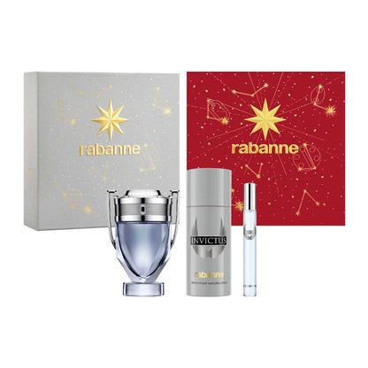 Paco Rabanne Invictus Set De Regalo Edición Navideña 3 Pz