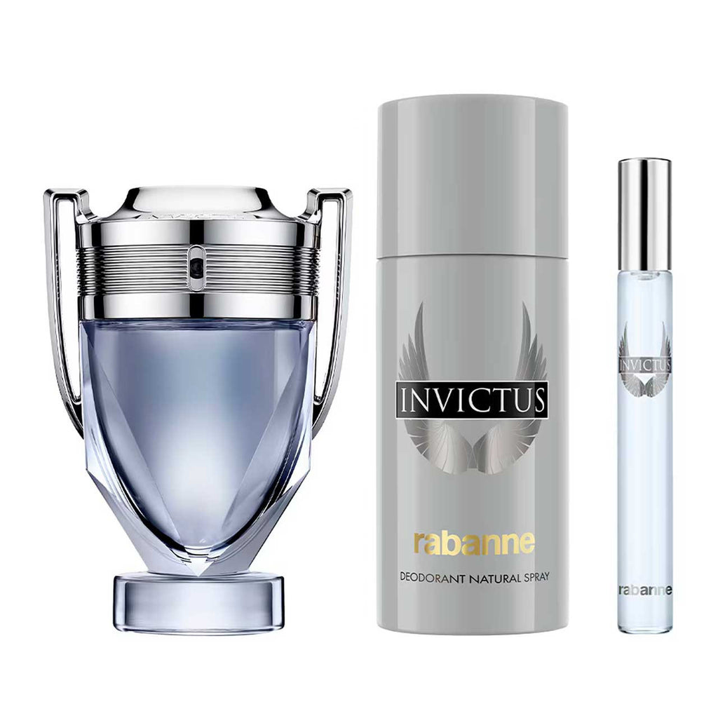 Paco Rabanne Invictus Set De Regalo Edición Navideña 3 Pz