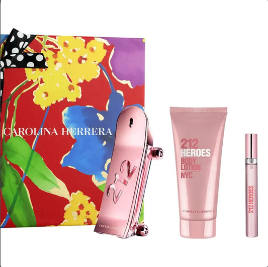 Carolina herrera 212 heroes for her set de regalo