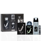 Set Lattafa Ishq Al Shuyukh Silver 4 Pz EDP 100 ml Original