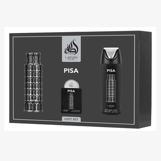Set Lattafa Pisa 4 Pz EDP 100 ml Original Hombre